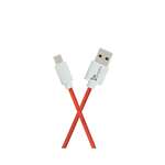 Syska USB Type C Cable CCCT30 30Watts Turbo Charge and Sync with 1m (Red White)
